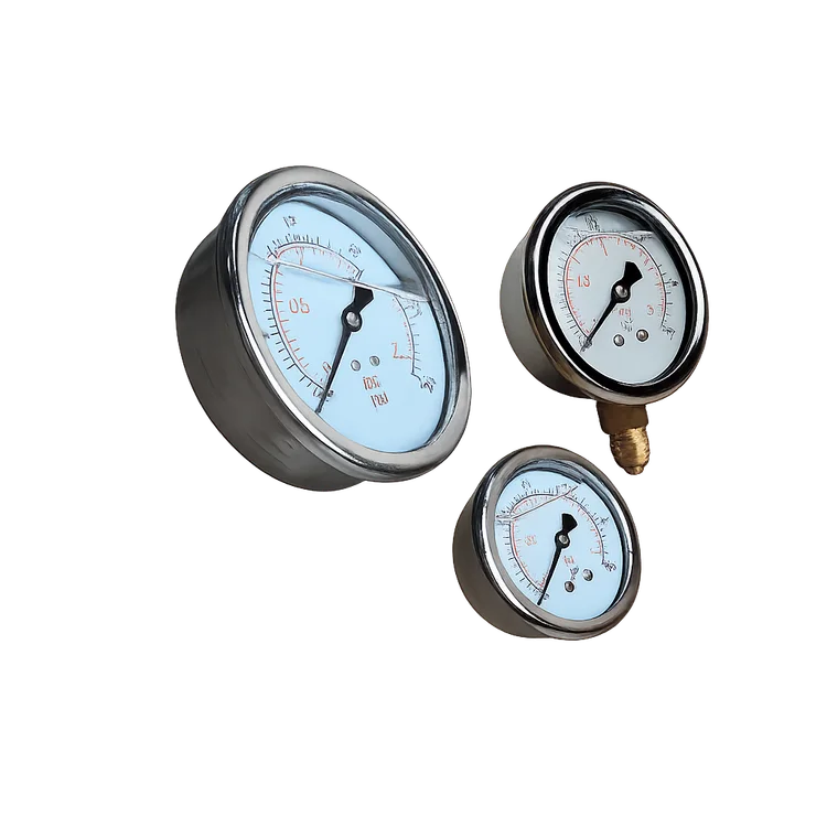 Manômetros com Glicerina – Caixa Inox
