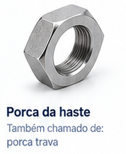 Porca da haste — fotografia do produto ou referência visual
